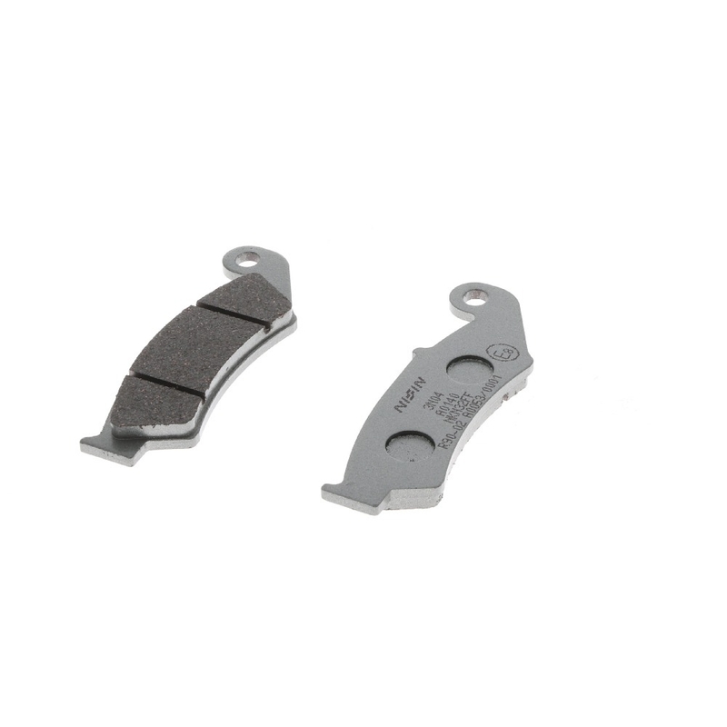 NISSIN Bremsbeläge, halbmetallische Mischung, 94 x 32 x 7,5 mm, 2 Stück