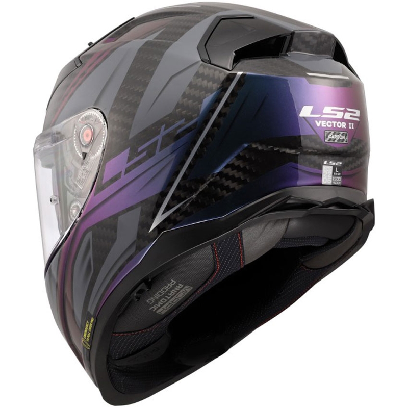 Integralhelm LS2 FF811 Vector II C Savage Chameleon schwarz-lila
