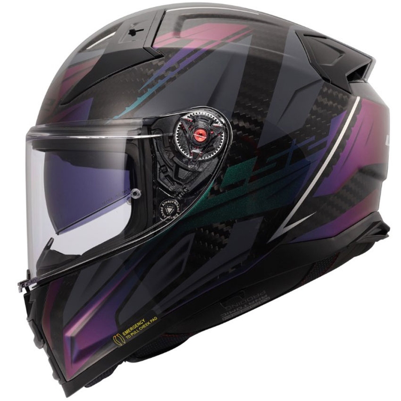Integralhelm LS2 FF811 Vector II C Savage Chameleon schwarz-lila