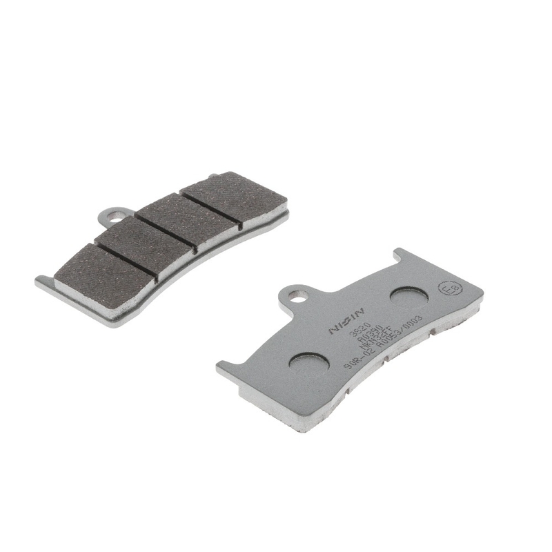 NISSIN Bremsbeläge, halbmetallische Mischung, 91,9 x 51,5 x 8 mm, 2 Stück