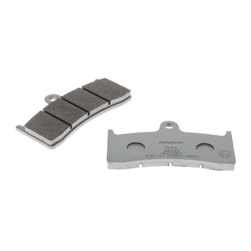 NISSIN Bremsbeläge, halbmetallische Mischung, 91,9 x 51,5 x 8 mm, 2 Stück