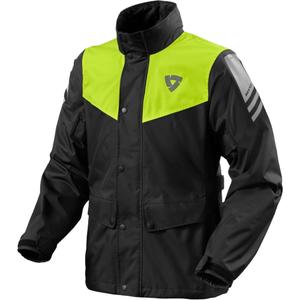 Revit Nitric 4 H2O schwarz-fluorgelbe Motorrad-Regenjacke