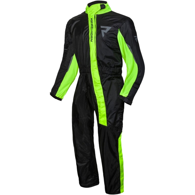 Rebelhorn Reise-Regenanzug schwarz-fluo gelb