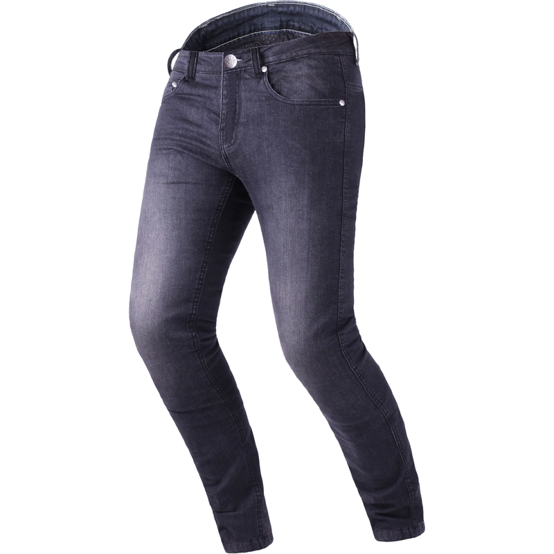 RSA Route CE Schwarz Gekürzte Motorradjeans
