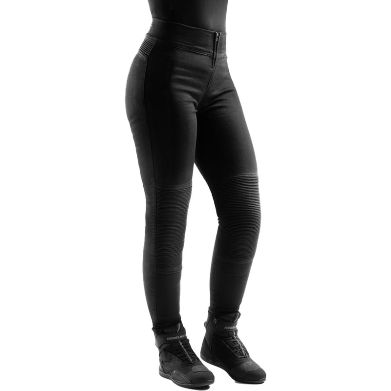 Rebelhorn Chica Motorradleggings für Damen, schwarz