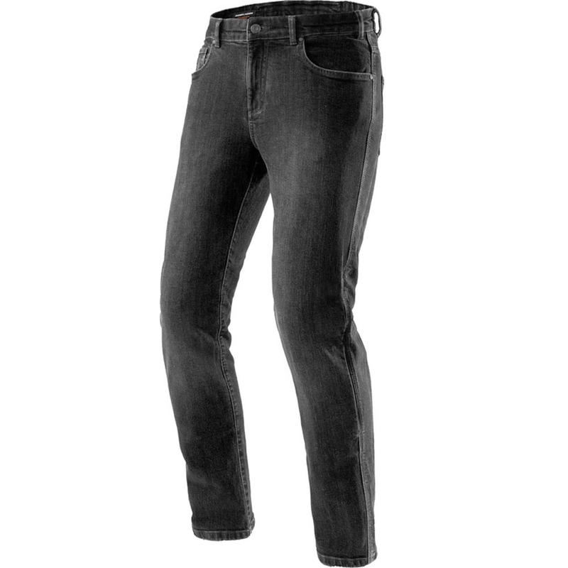Rebelhorn Classic Monolayer Biker Jeans, gewaschenes Schwarz