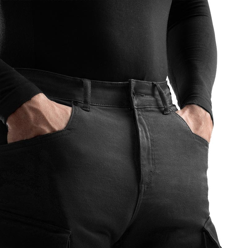 Rebelhorn Faster Motorradjeans schwarz