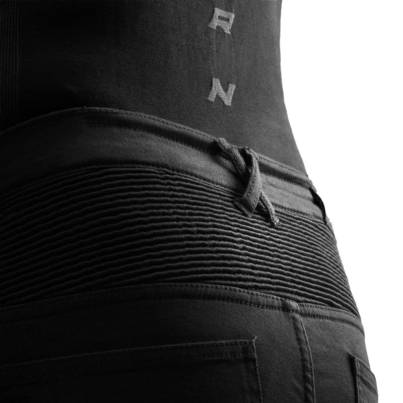 Rebelhorn Faster Cropped Motorcycle Jeans schwarz
