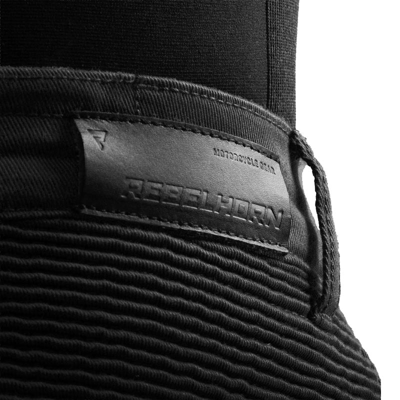 Rebelhorn Faster Cropped Motorcycle Jeans schwarz