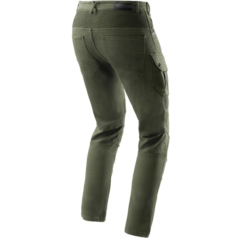 Rebelhorn Faster Cropped Motorcycle Jeans grün