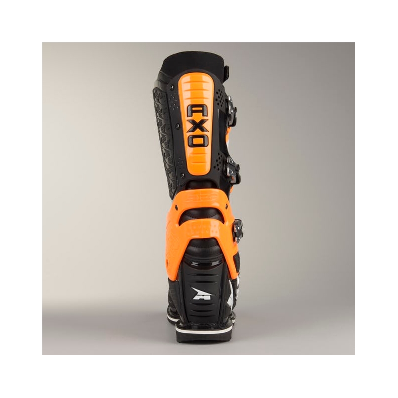 Motorradstiefel AXO A2 schwarz-fluo orange Ausverkauf