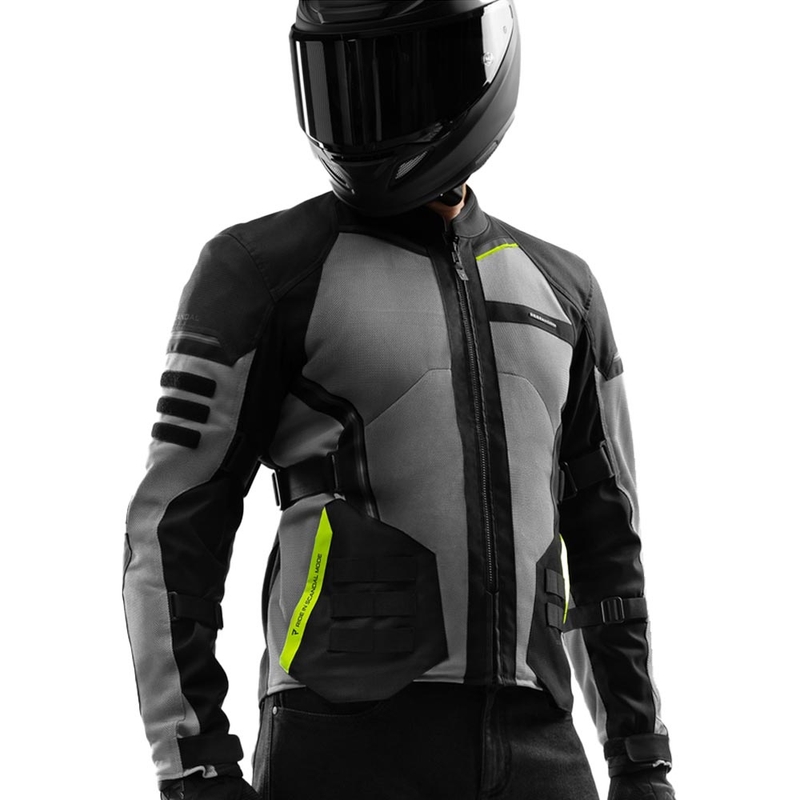Rebelhorn Scandal 3 Motorradjacke schwarz-grau-fluoreszierend gelb