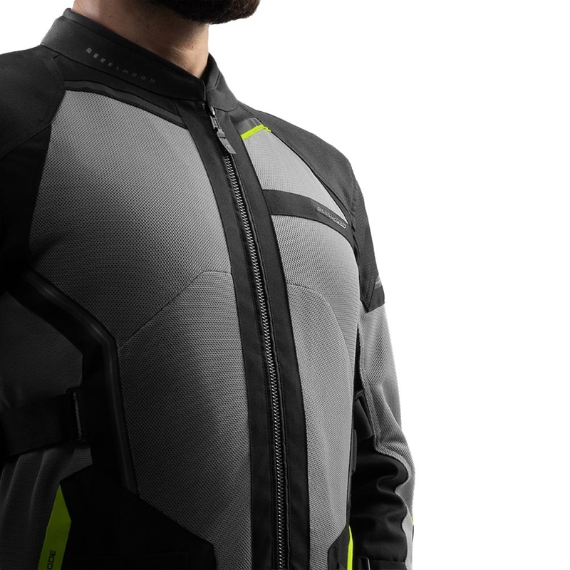 Rebelhorn Scandal 3 Motorradjacke schwarz-grau-fluoreszierend gelb