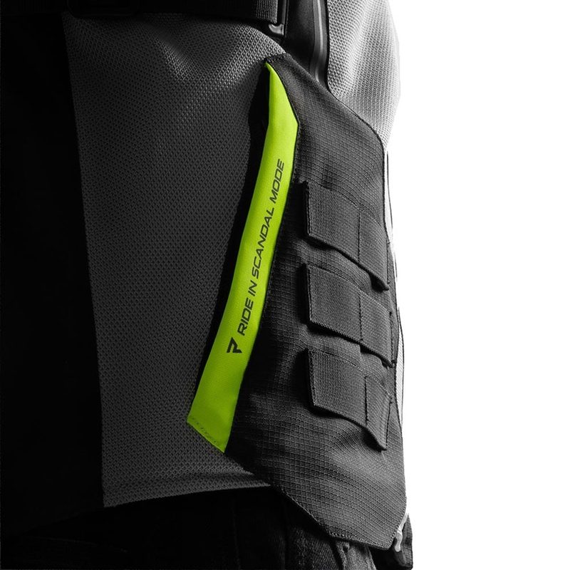 Rebelhorn Scandal 3 Motorradjacke schwarz-grau-fluoreszierend gelb