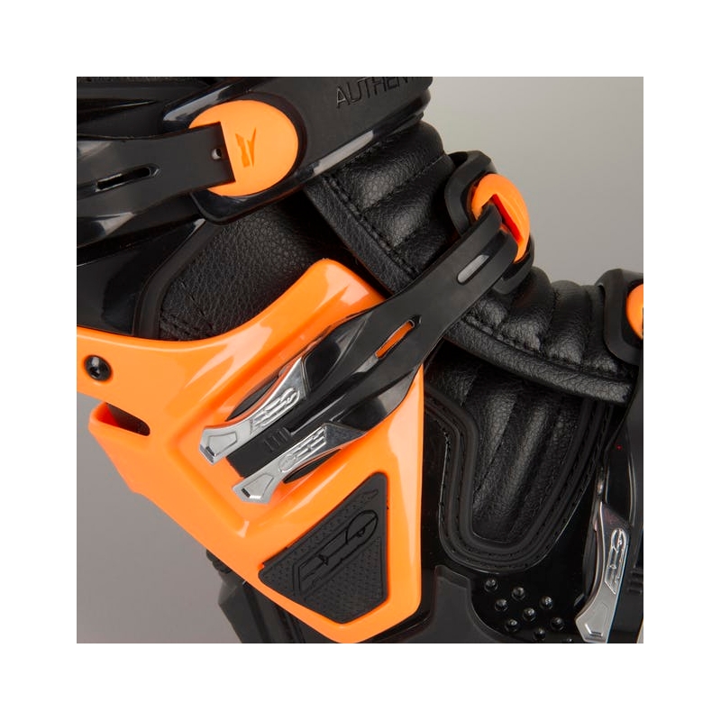 Motorradstiefel AXO A2 schwarz-fluo orange Ausverkauf