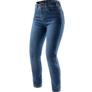 Rebelhorn Classic Monolayer Damen-Motorradjeans, gewaschenes Blau
