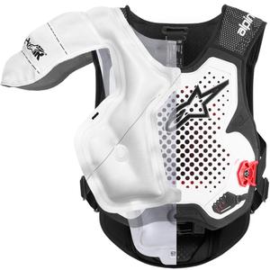 Alpinestars TECH-AIR®MX Plasma-Airbagweste, weiß-schwarz-rot
