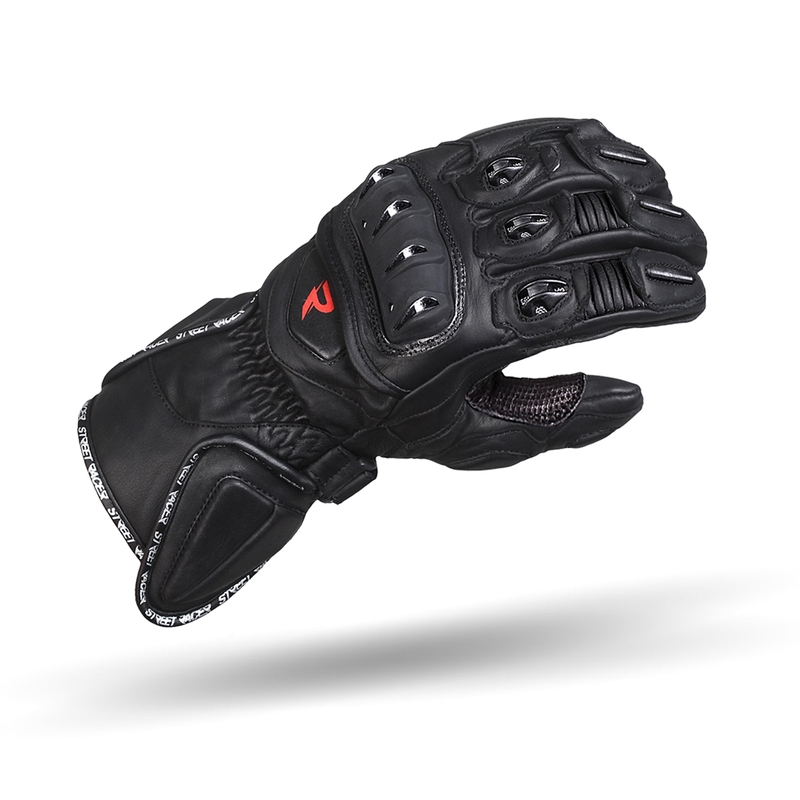 Street Racer Virus Motorradhandschuhe Schwarz