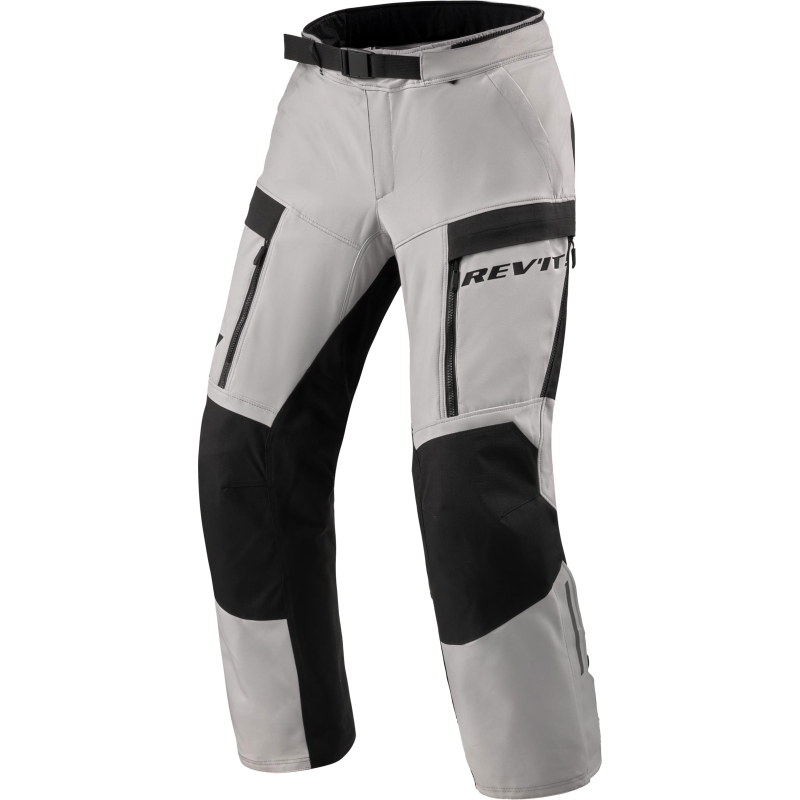 Revit Offtrack 3 H2O Kurze Motorradhose Silber-Schwarz