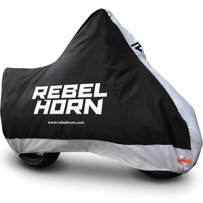 Rebelhorn Shelter Motorradabdeckung schwarz-silber