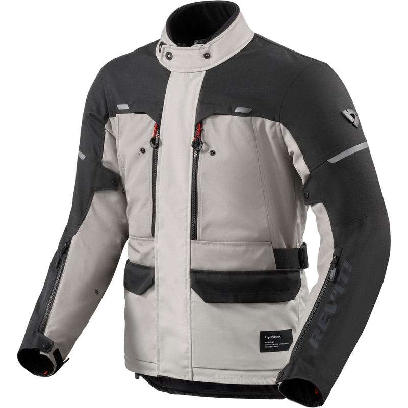 Revit Outback 5 H2O Motorradjacke Silber-Schwarz