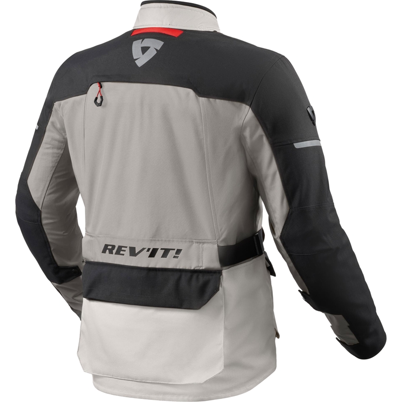 Revit Outback 5 H2O Motorradjacke Silber-Schwarz