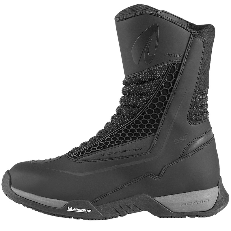 Damen-Motorradstiefel Forma Glider Lady Dry schwarz-anthrazit