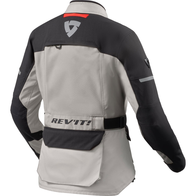Revit Outback 5 H2O Damen-Motorradjacke silber-schwarz