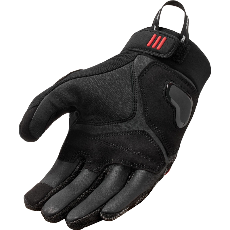Revit Hyperspeed 3 Motorradhandschuhe Schwarz-Fluoreszierendes Rot