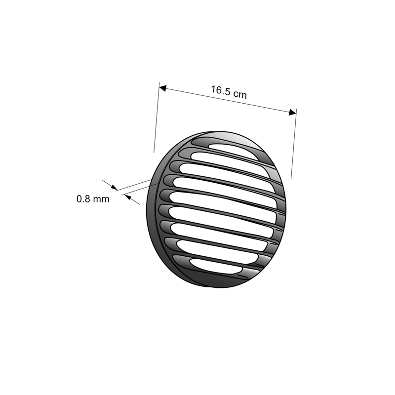 Headlight protector CUSTOMACCES MAX silber