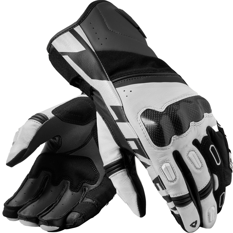 Revit RSR 5 Motorradhandschuhe schwarz-weiß