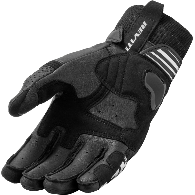 Revit Positron Motorradhandschuhe schwarz-weiß