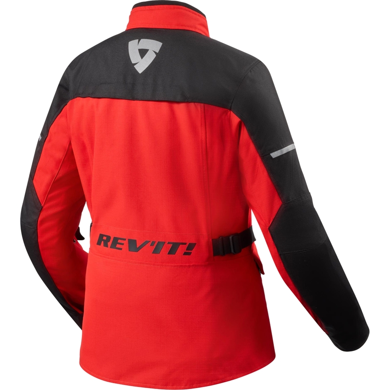 Revit Convergent H2O Damen-Motorradjacke rot-schwarz