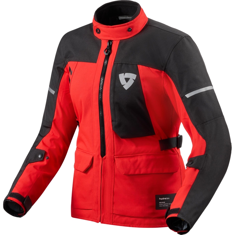 Revit Convergent H2O Damen-Motorradjacke rot-schwarz