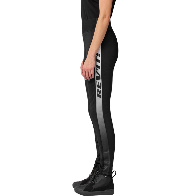 Revit Talia Damen-Motorradleggings mit verlängerter Länge, schwarz-weiß