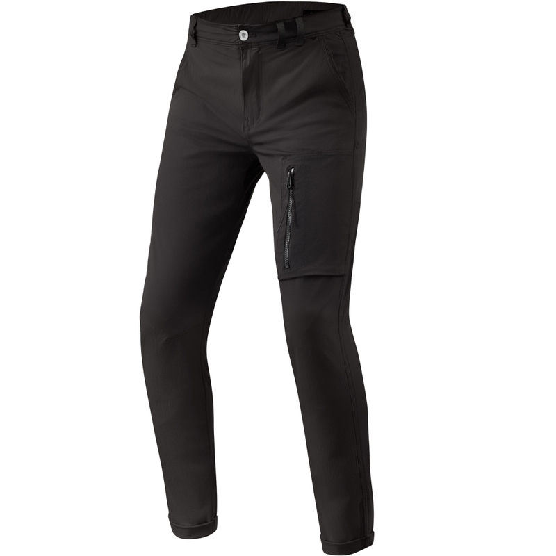 Revit Chino Terry Skinny Classic Motorradhose Schwarz