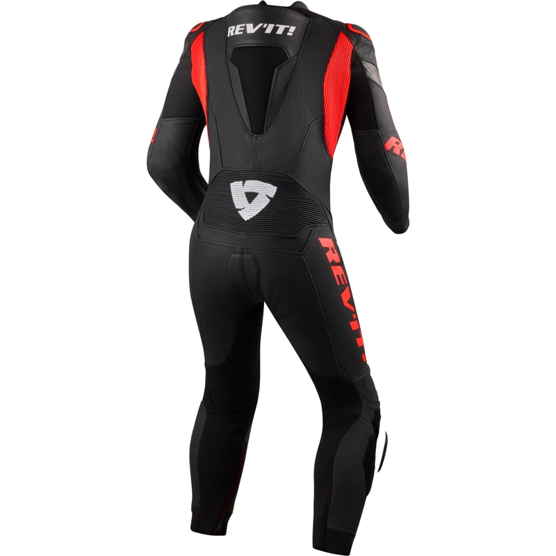 Revit Argon 3 Motorradkombi schwarz-fluoreszierend rot