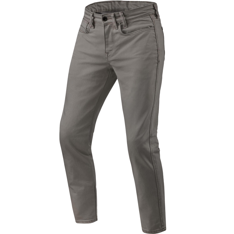 Revit Jamison Slim Extra Cropped Motorcycle Jeans Dark Olive