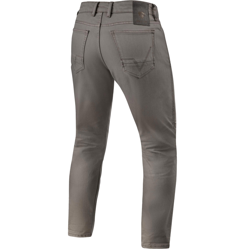 Revit Jamison Slim Extra Cropped Motorcycle Jeans Dark Olive