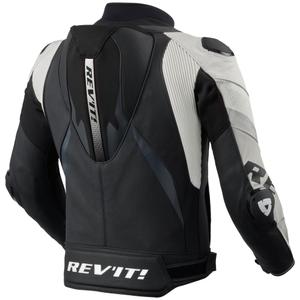 Revit Hyperspeed 3 PRO Leder-Motorradjacke schwarz-weiß