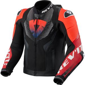 Revit Hyperspeed 3 PRO Leder-Motorradjacke schwarz-rot