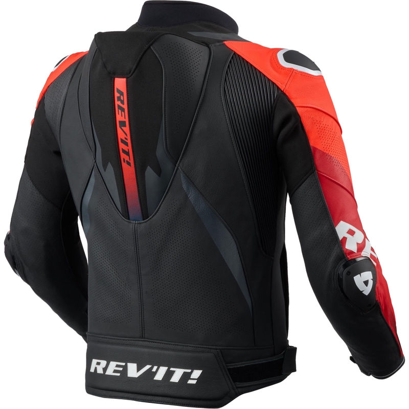 Revit Hyperspeed 3 PRO Leder-Motorradjacke schwarz-rot
