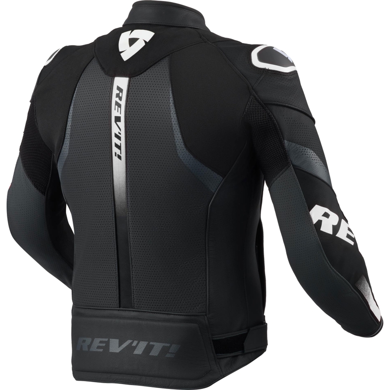 Revit Hyperspeed 3 Air Leder-Motorradjacke schwarz-weiß