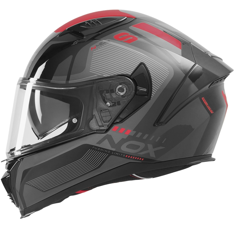 Integralhelm NOX N402 Mentor schwarz-rot