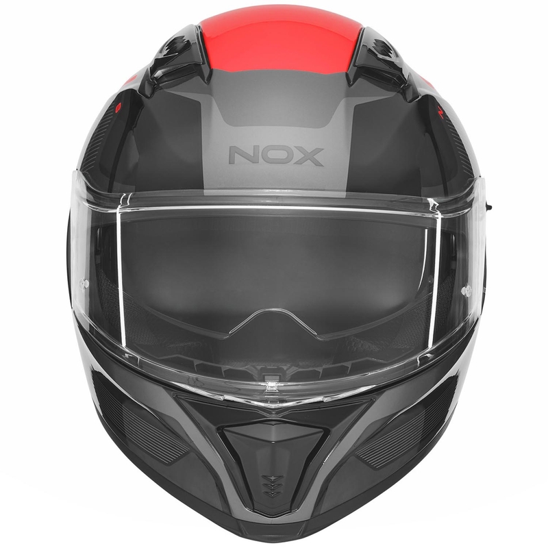 Integralhelm NOX N402 Mentor schwarz-rot