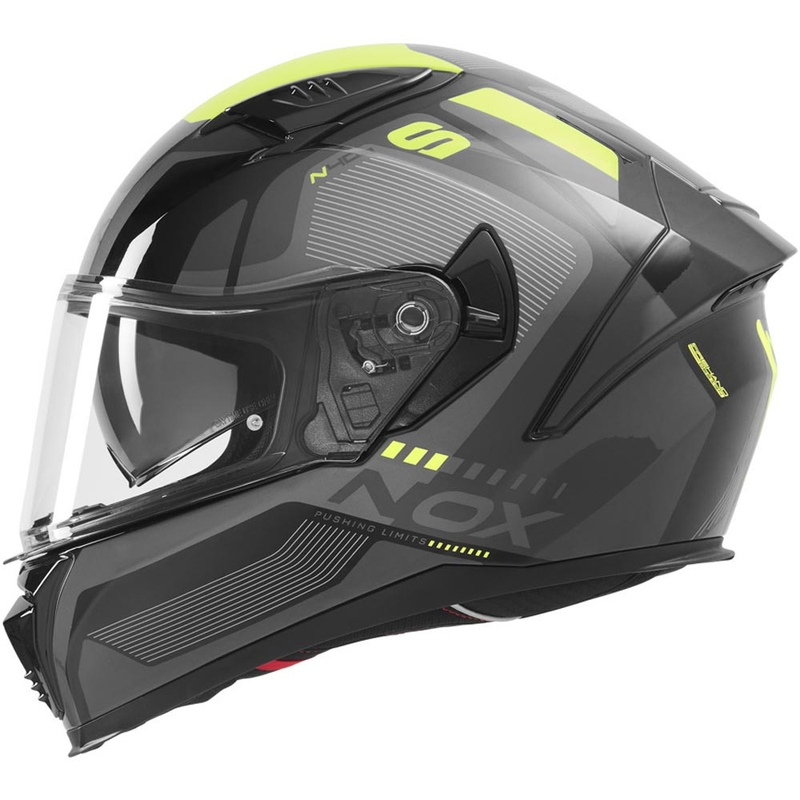 Integralhelm NOX N402 Mentor schwarz-fluoreszierend gelb