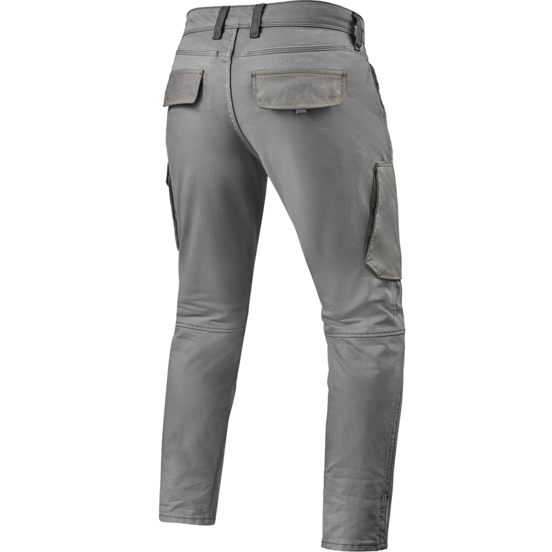 Revit Cargo Brant Slim Extra Cropped Motorcycle Jeans Grau