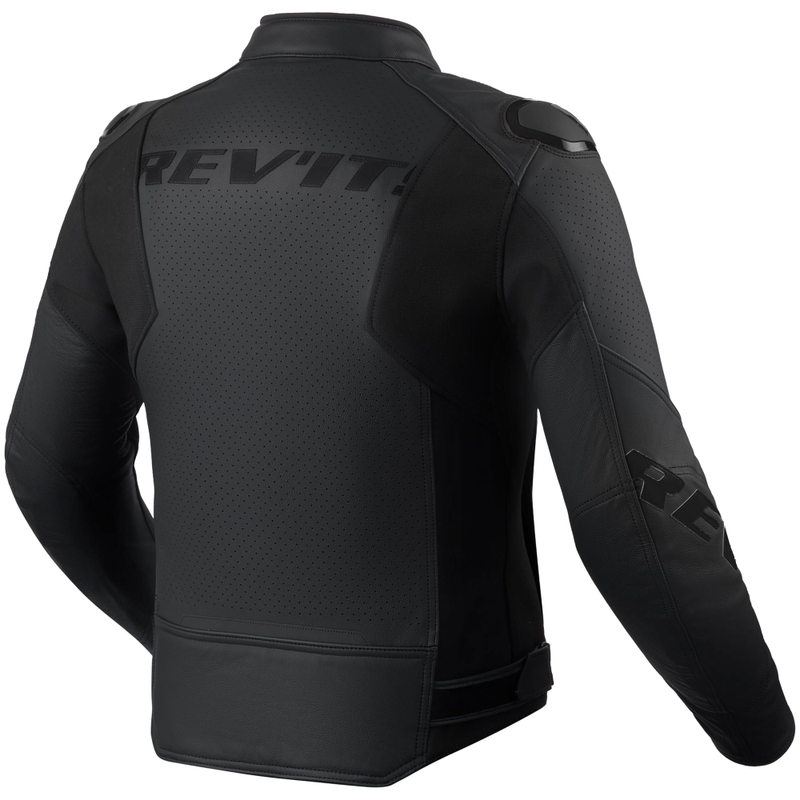 Revit Quadratic Motorrad-Lederjacke Schwarz