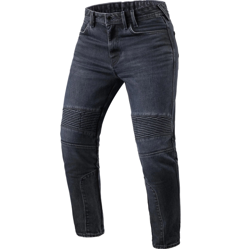 Revit Moto 2 TF Motorradjeans, verwaschenes Dunkelblau-Schwarz