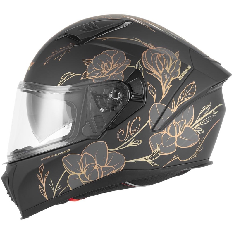 Integralhelm NOX N402 Spring, matt schwarz-gold